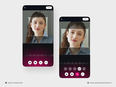 Photo Editor UI Design | Navaf Muhammed crop design figma figmadesign gradient mobile photoeditor uidesign uiux