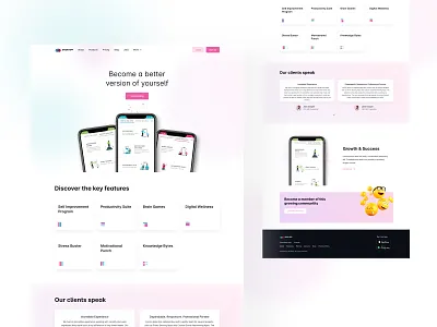 Good App - Landing page design app promotion page branding design good app landing page design microsite one page design product design ui website design