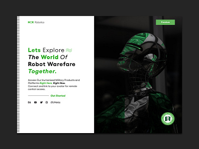 Nox Robotics Home Page artificial intelligence branding confidence design designer portfolio graphic design hero illustration logo nigeria nigerian robot warefare robots ui ux war