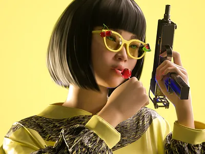 EGIRLS NFT Drop - #02 3d 3d design c4d cinema4d cryptoart nft render