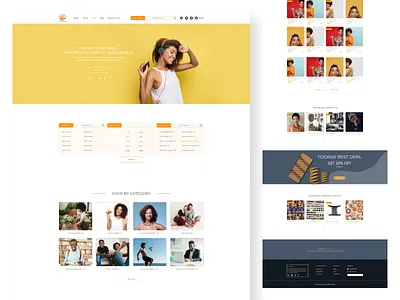 Emron Shop Web Design ecommerce electronics figma landing page multivendor shop shopify squarespace ui ui ux vendor web design webflow webshop wix wordpress xd