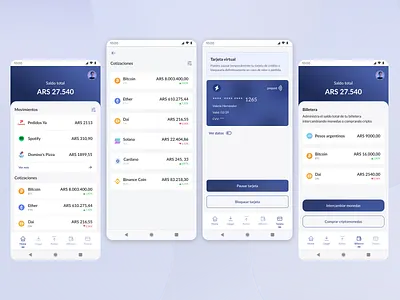 Crypto Wallet/Exchange app crypto currency design exchange mobile ui ux visual wallet