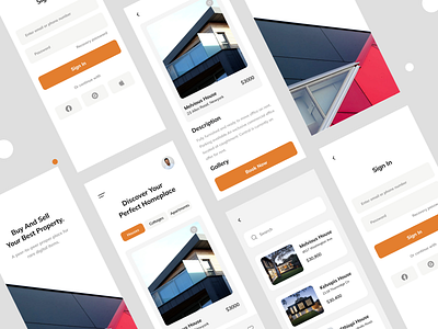 House Rental App Design apartment apartment design booking flat home house rent interface ios app mobile app rent app rental rental app ui ui design user experience ux ux design web