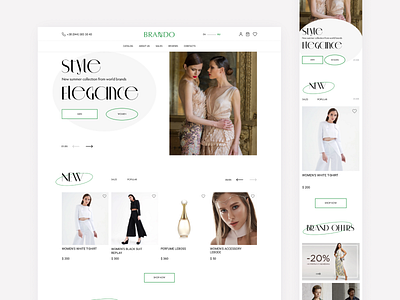 BRANDO - eStore app branding design ecommerce illustration logo mobileapp site ui ux