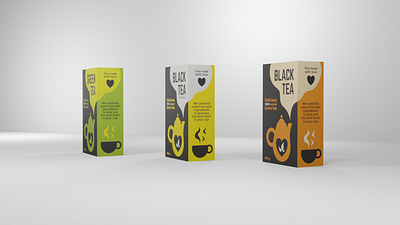 Tea packaging design - left shot 3d mockup affinity designer affinity publisher branding design graphic design mockup packaging tea vector