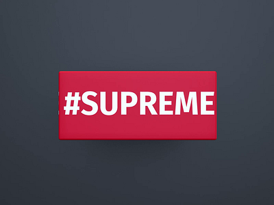 #Supreme 3d animation c4d cinema4d color design illustration logo motion graphics ui