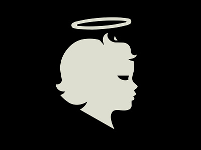 Icon Querubin Studio angels brand design brand identity branding cherub clean demons design femenine identity design illustration logo mark silhouette woman