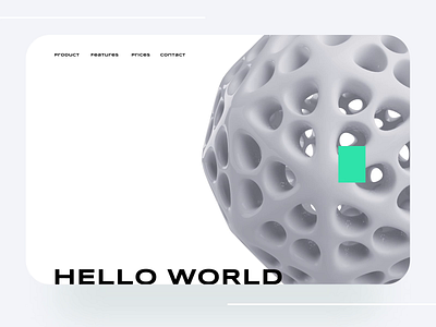 Landing page 🚀 3d animation figma landingpage mockup motion