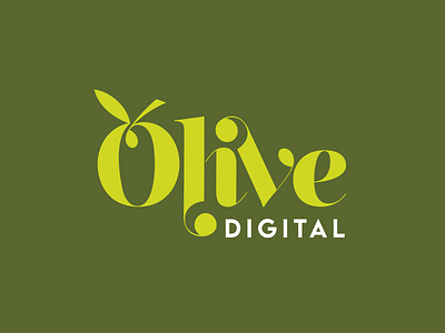 Olive Digital Logo Design 3d adobeillustrator animation branding design designticks digital logo graphic design illustration logo logodesign motion graphics olive digital logo olive logo ui ux vector