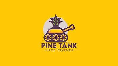 Pine Tank Logo Design 3d adobeillustrator animation branding design graphic design illustration logo logo design logo designer logo maker logodesign motion graphics pine tank logo design pineapple logo tank logo ui ux vector