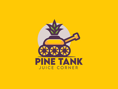 Pine Tank Logo Design 3d adobeillustrator animation branding design graphic design illustration logo logo design logo designer logo maker logodesign motion graphics pine tank logo design pineapple logo tank logo ui ux vector
