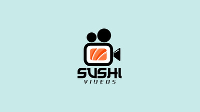 Sushi Videos Logo Design 3d adobeillustrator animation branding design design tick design ticks designticks graphic design illustration logo logo design logo designer logodesign motion graphics sushi logo sushi logo design sushi videos logo design ui vector