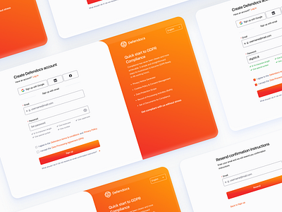 Login - registration page concept design ui ux