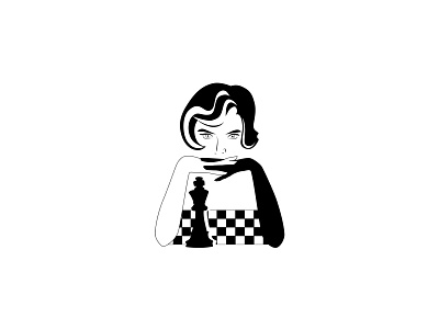The Queen's Gambit adobe illustrator adobe photoshop artist artwork branding character design drawing flat freelancer graphic graphic design illustration illustrator linework logo ui vector web design webdesign