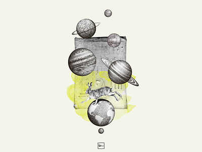 World Hopper abstract collage design digital art digital collage digital illustration illustration