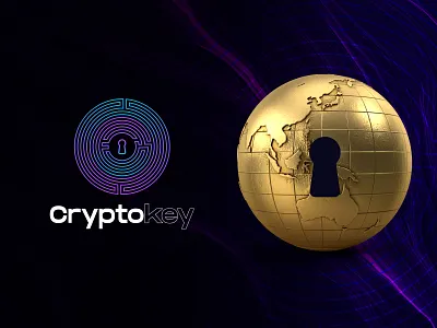 Cryptokey Logo Project | Cryptocurrency, NFT, Logo, Community blockchain branding coin community creative crypto cryptocurrency currency for sale gradient identity keyhole letter s lettering minimal modern logo nft token unused world