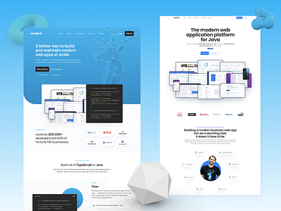 Vaadin - Website v1 / publish clean cleandesign development java opensource product design ui uidesign ux uxdesign vaadin webapplication webapplication design webdesign