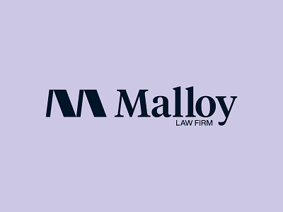 Malloy Law Firm Logo brand brand identity branding identity system law firm law firm branding logo logo design logo designer logo identity symbol visual identity