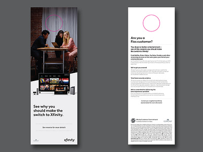 Switch Door Hanger Collateral branding design graphic design indesign photoshop print print design