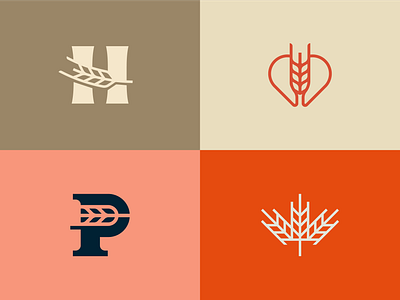 Bakery/Brewery Logo Design Collection bakery beer logo bread brewery grain icon logo logodesign logodesigner logofolio negative space smart logo symbol wheat