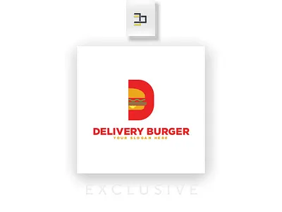Eat D Burger branding logo
