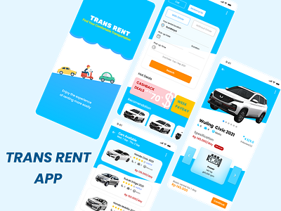 Trans Rent App app design mobile app rent trans transportation ui ui design ui ux ux ux design