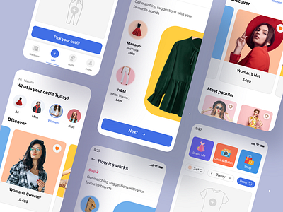 Fashion App Concept by Hasnur Alam Ujjol for Mouse Potato Lab on Dribbble