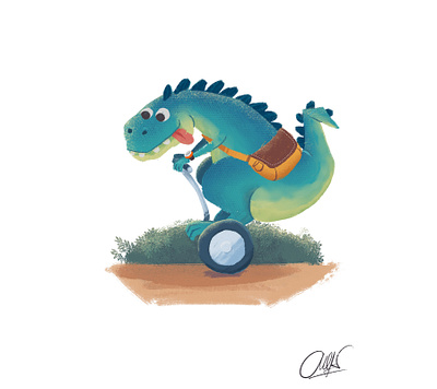 Dino Rush book children dino illustration