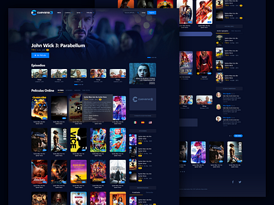 2019 - Cuevana Re-Design css cuevana html movies netflix streaming ui ux web wordpress