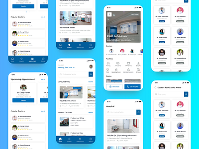 Hospitale - Hospital App android app appdesign application branding design exploration home screen hospital hospitalapp illustration indonesia ios mobile mobileapp mobileappdesign mobiledesign ui uidesign uiux