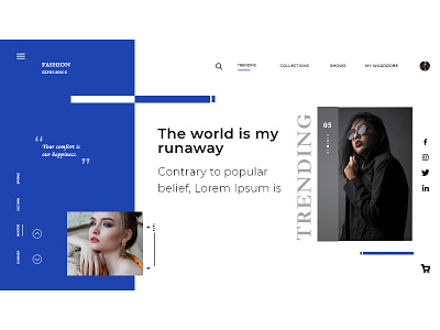 Fashion Experience graphic design ui