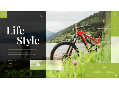 Lifestyle graphic design ui