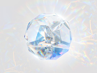 Generative diamond 3d animation art artist branding c4d caustic design diamond generative illustration jeweler light motion motion graphics procedural sculpture ui