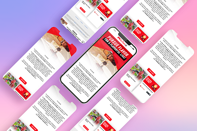 Marlboro Pursue Flavor Mobile Ui News Feed brandinfg design flat design icon illustration ui vector