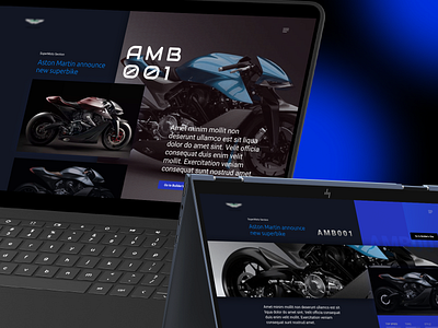 Superbike Landing Page | AMB001 aston martin automotive bike ui biker concept bike concept motorcycle concept ui gears kawasaki ktm moto motor motor website motorbike motorcycle speed superbike superbike ui yamaha