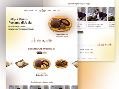 Redesign Website Bakpia Tugu design ui website