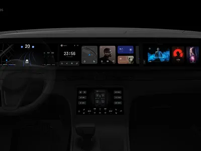 HMI Design for LIXIANG ONE app car hmi ui