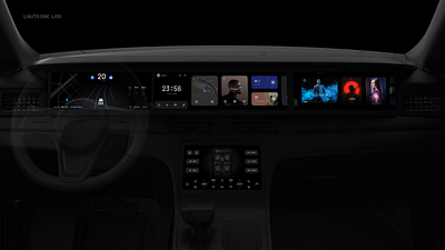 HMI Design for LIXIANG ONE app car hmi ui