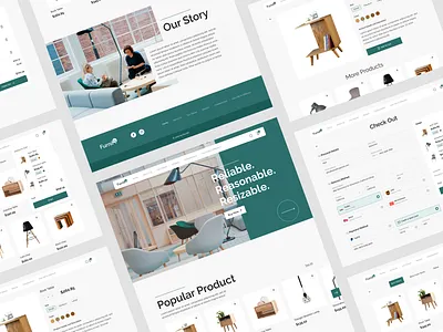 Furniture Website chair design furniture home interior minimalist modern ui uidesign uiux user interface userinterface