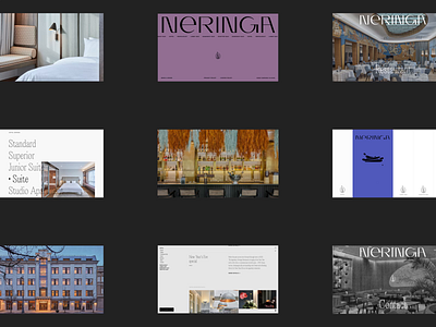 Neringa Hotel Website aftereffects animation branding design graphic design hotel identity illustration juste landing lithuania logo navickaite page restaurant showreel typography ui vilnius web