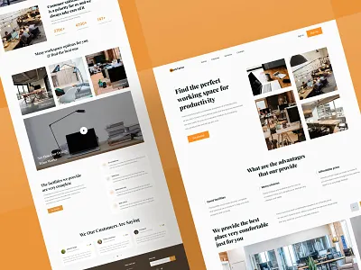 Workspace Landing Page UI buy coworking design download interior kit open product space ui website workspace