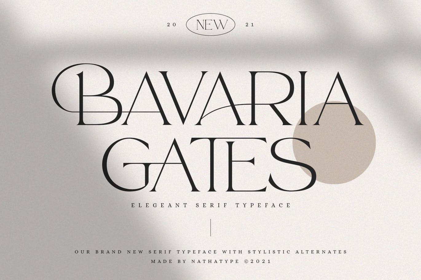 Bavarria Gates Font app branding design display font graphic design illustration logo modern serif sign style typeface typography ui ux vector