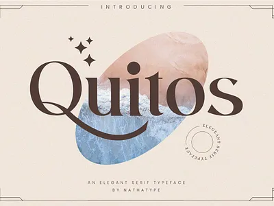 Quitos - Serif Font branding design font fonts logo logo type typography ui