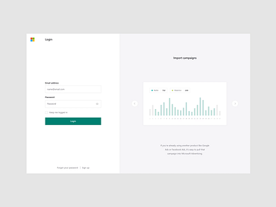 Microsoft | Login ads after effects analytics animation create an account dashboard interactions login micro interactions motion design onboarding portal saas sign up traffic transitions ui ux video walkthrough