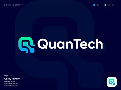 QuanTech Logo - Tech Logo - Tech Company a b c d e f g h i j k l m brand identity branding crypto fintech identity letter logo logo logo branding logo design logomark modern logo n o p q r s t u v w x y z nft software company tech tech company tech logo technical technology