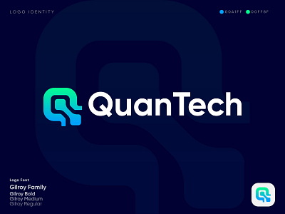 QuanTech Logo - Tech Logo - Tech Company a b c d e f g h i j k l m brand identity branding crypto fintech identity letter logo logo logo branding logo design logomark modern logo n o p q r s t u v w x y z nft software company tech tech company tech logo technical technology