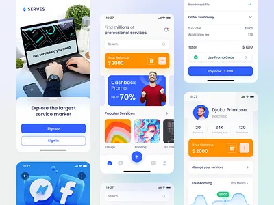 Service Marketplace Mobile balance buy chart design dribbble mobile app nft sell service ui uidesign