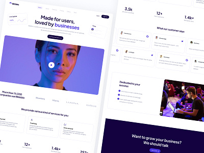 Bibbble Business Agency agency design digital digital agency e commerce landing landingpage minimal ui uidesign ux uxdesign web