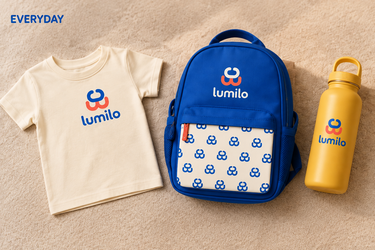 Luniro logo symbol & brand identity for kids branding care child children fairy guardian health kids kids health