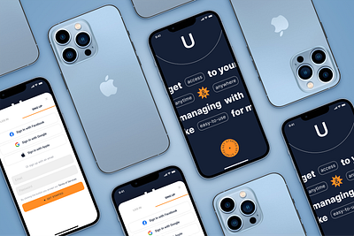 Managing Mobile App | Concept app design figma manage mobile mobile app mockup trend ui uiux web design